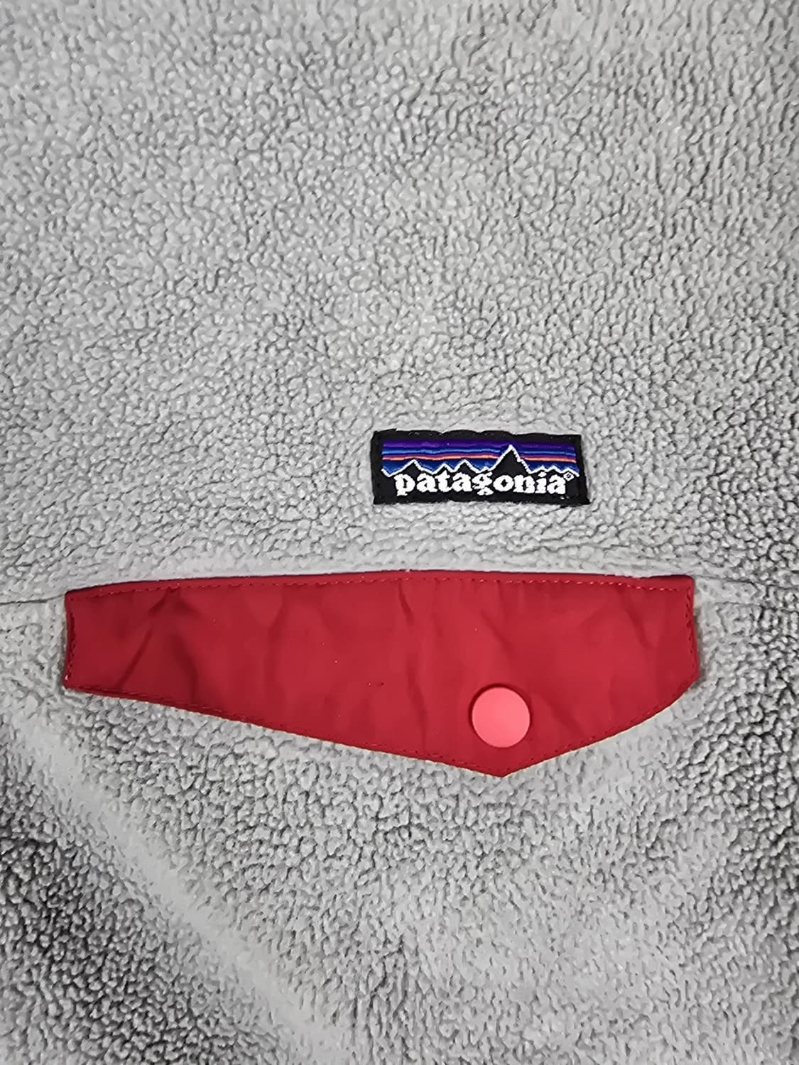 10s 파타고니아 신칠라 스냅-T 그레이/레드 상품이미지3