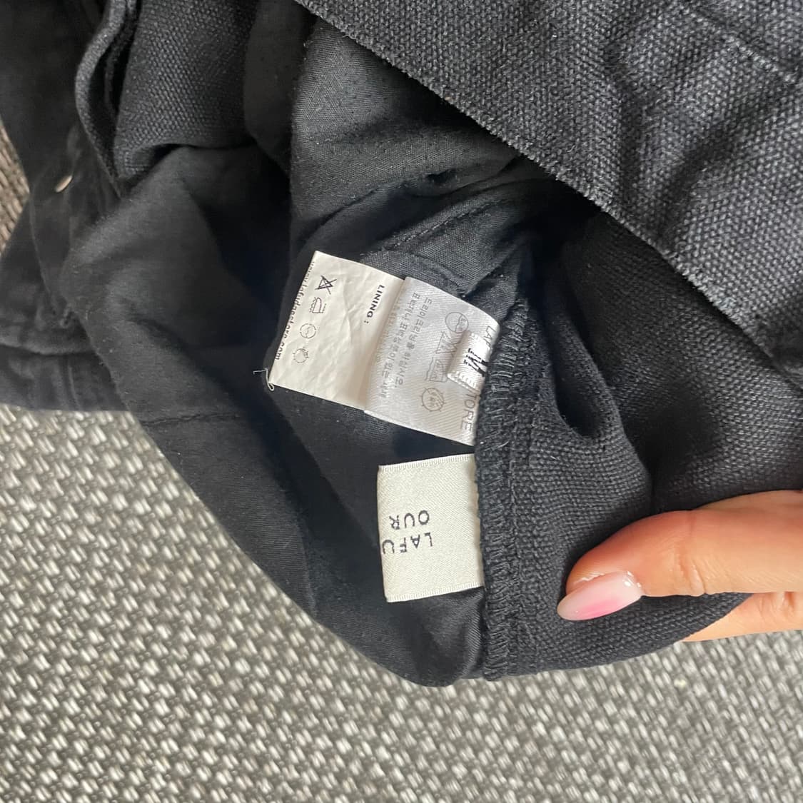 라퍼지스토어 더블니 카펜더 블랙팬츠 M 상품이미지3