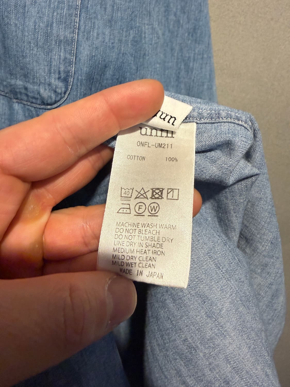 언필 데님셔츠 4(2XL) 상품이미지7