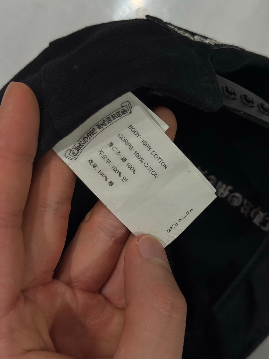 크롬하츠 블랙 볼캡 상품이미지4