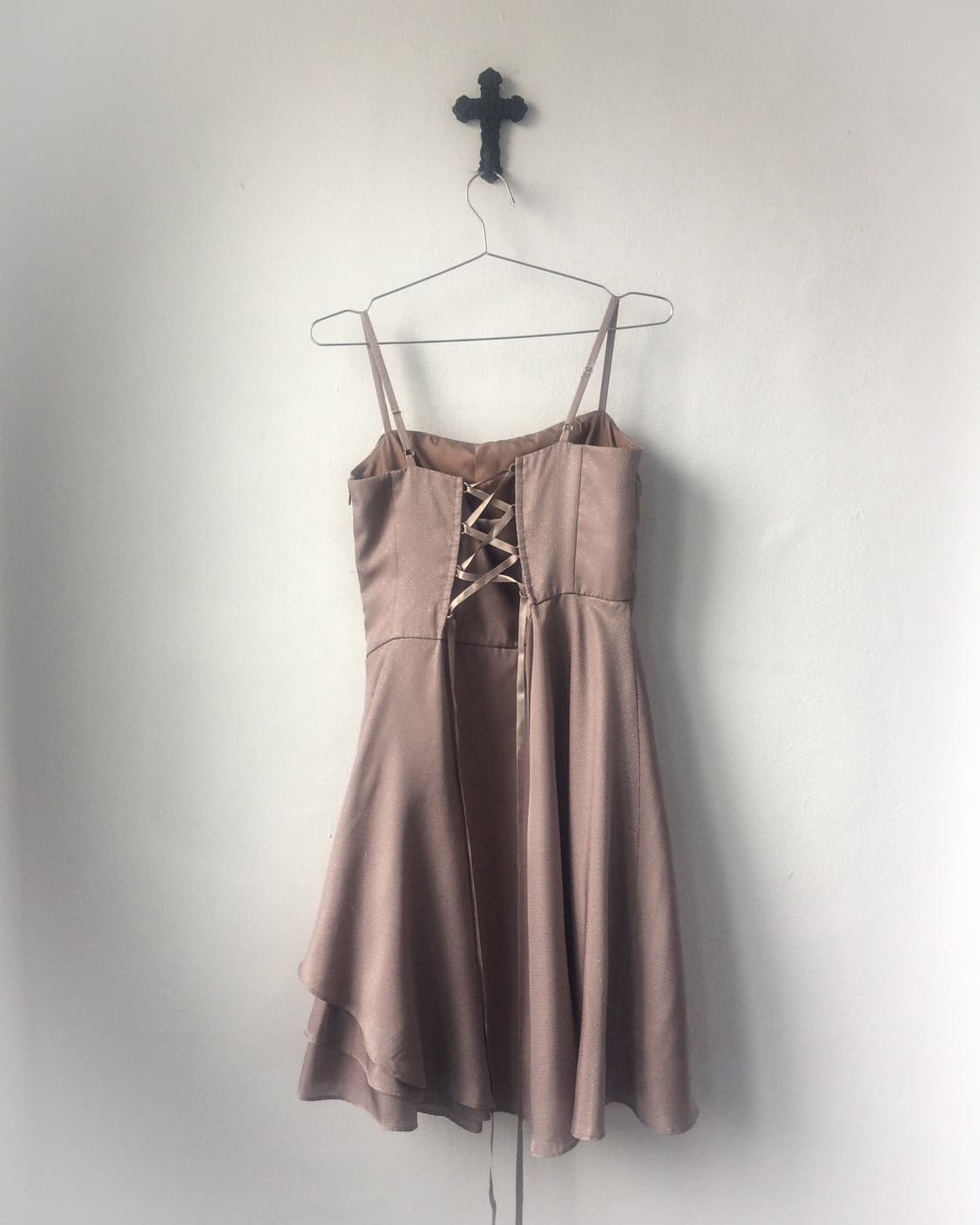 Shirring point glitter sleeveless one pi 상품이미지3