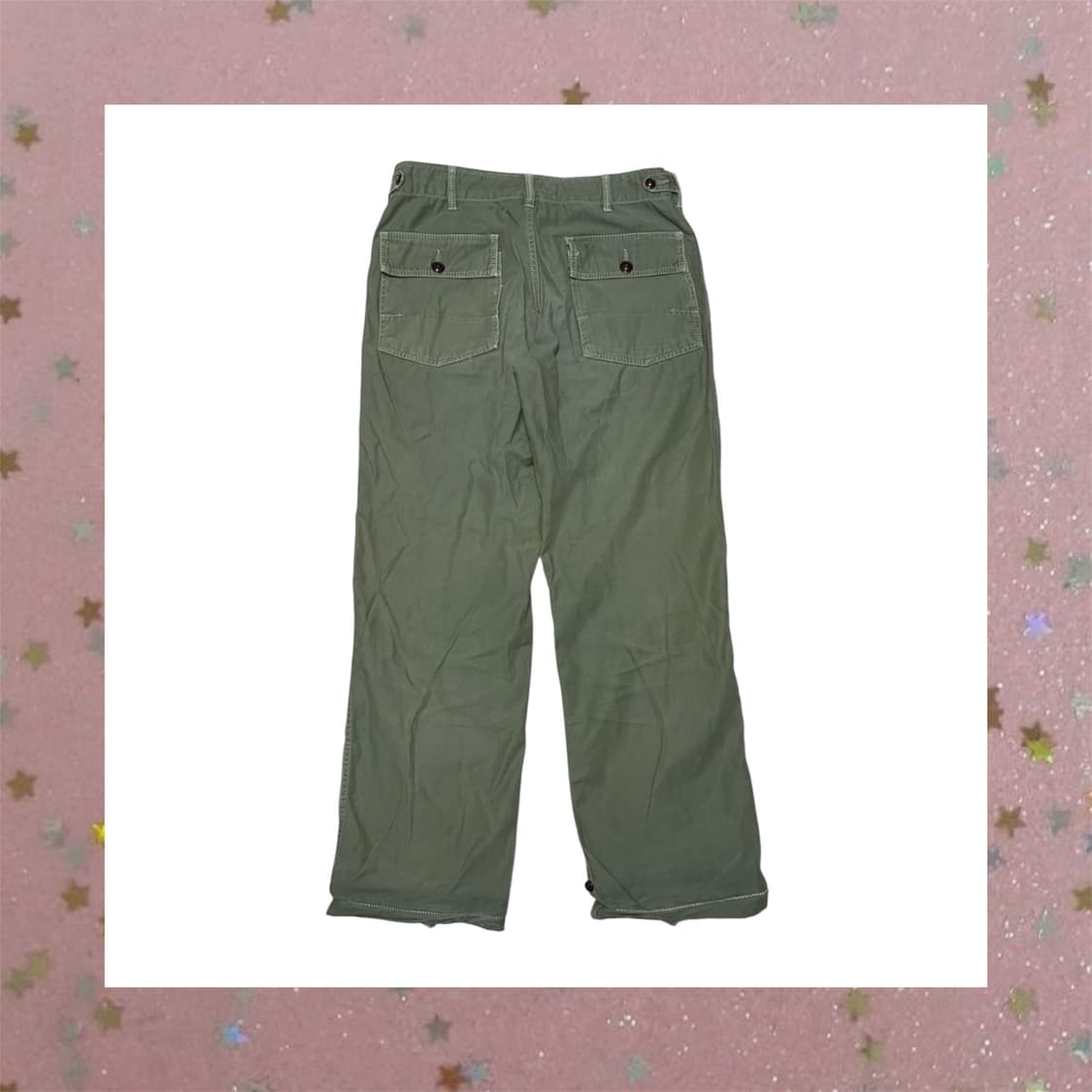 레터링 코튼 팬츠 상품이미지2