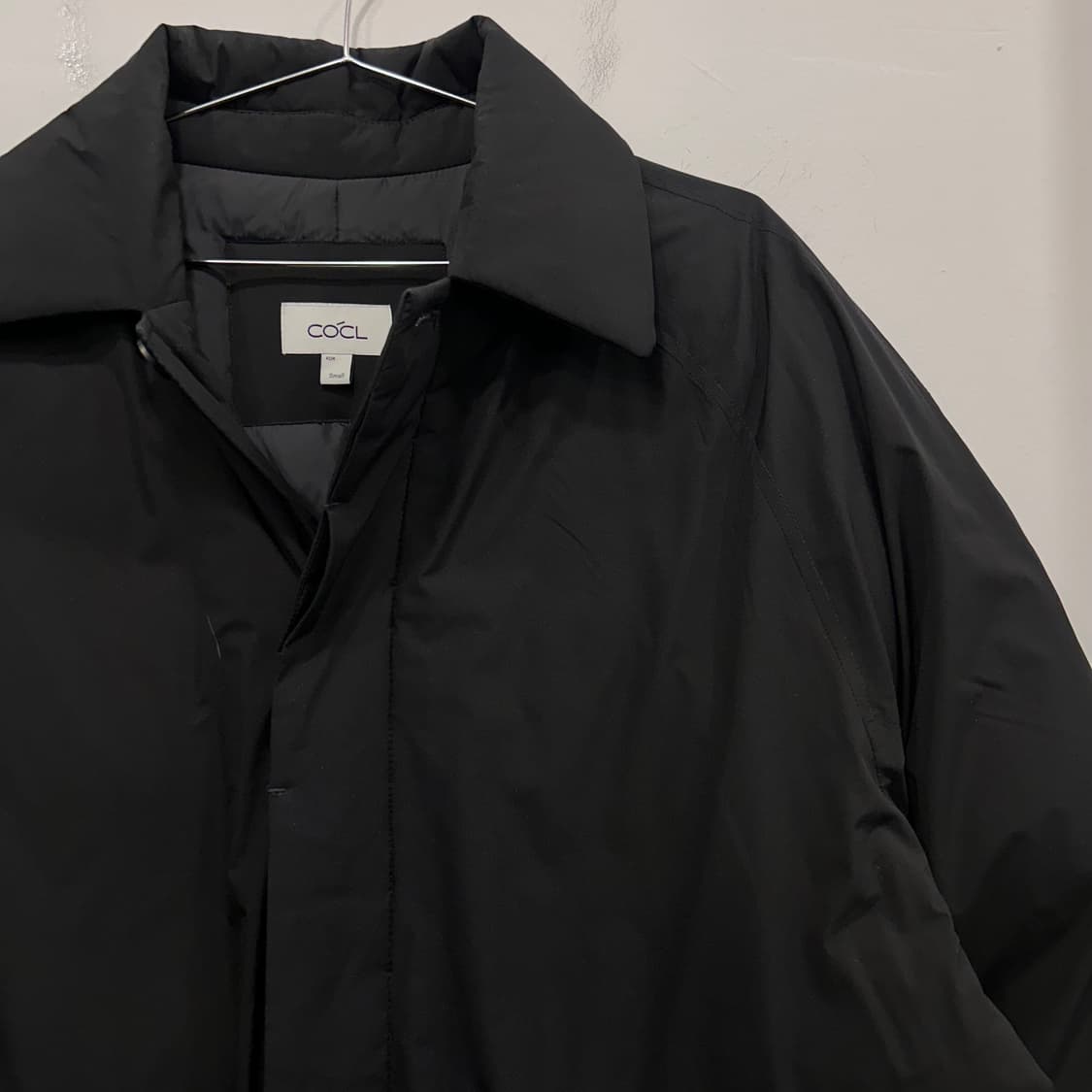 COCL 구스다운 오버핏 카라 버튼 패딩코트 상품이미지1