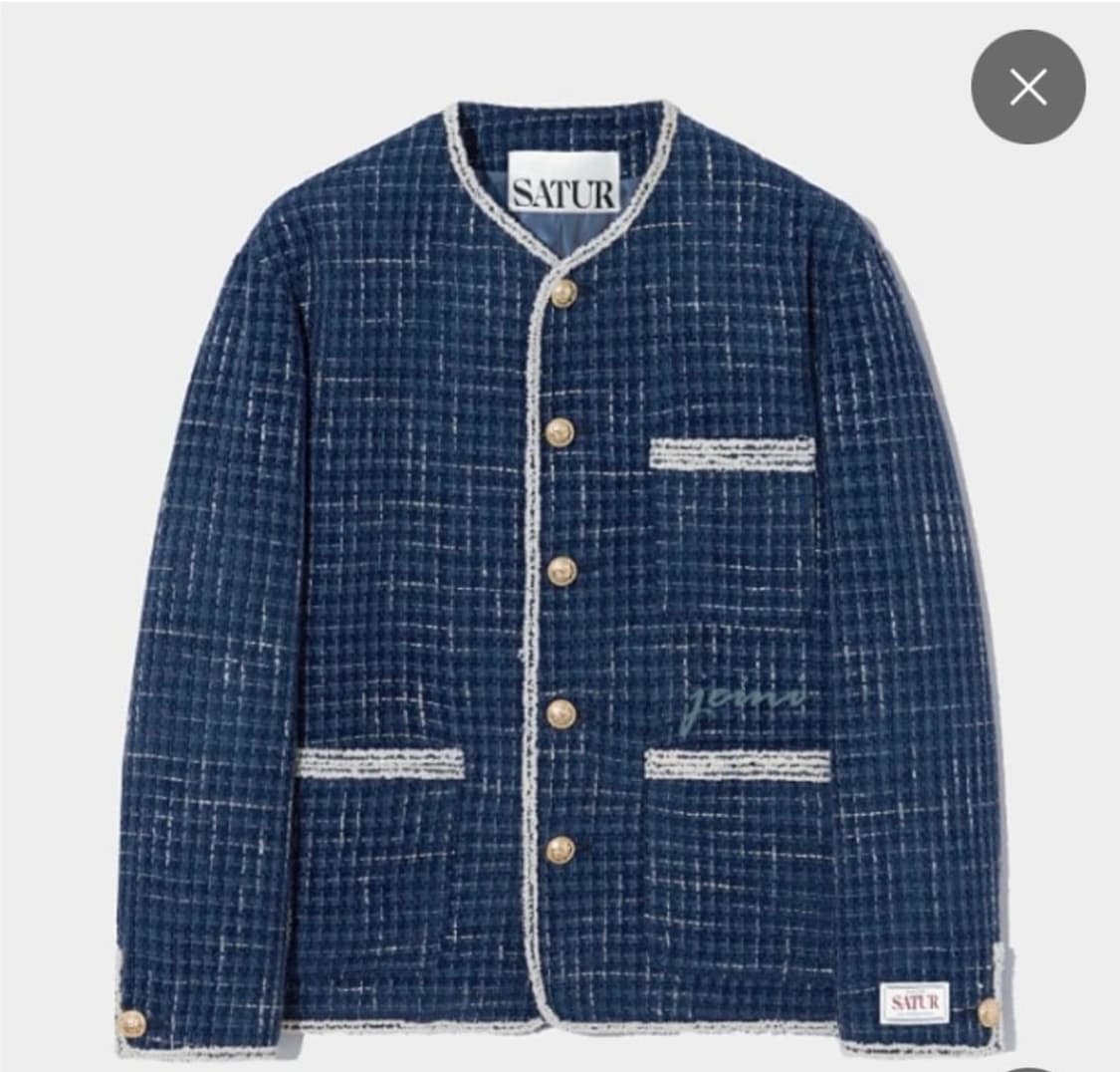 세터 몰턴 투톤 트위드 자켓 L 상품이미지1