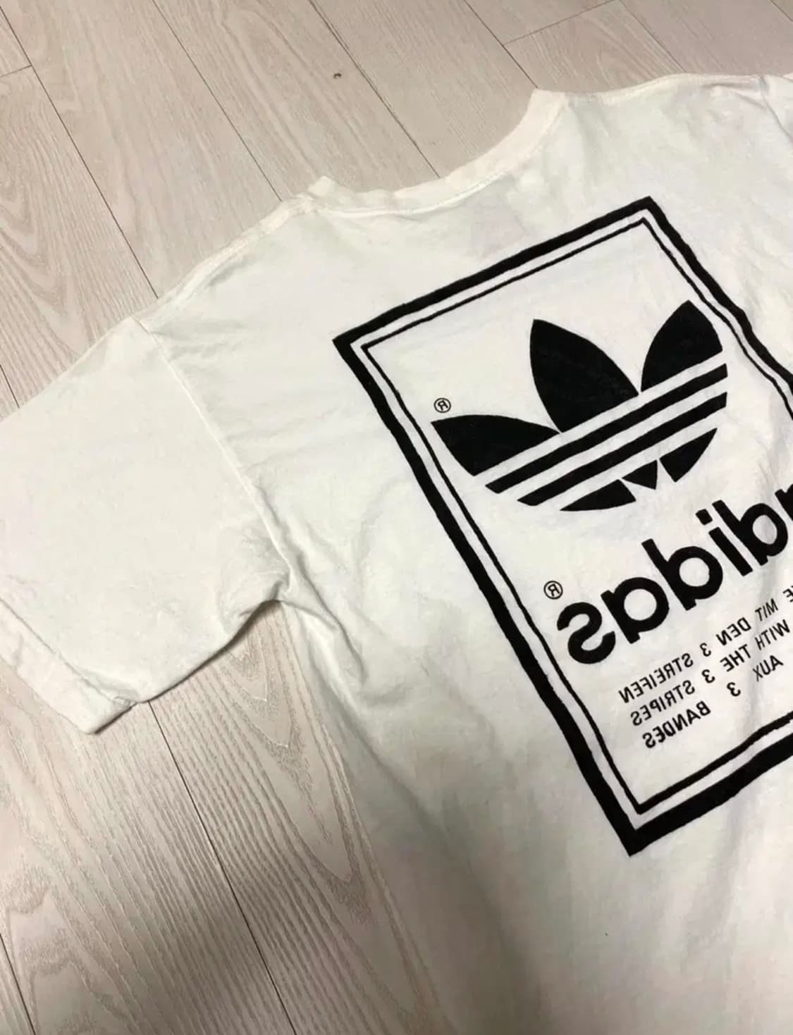 (M) 올드 아디다스 90s USA제 트레포일 티셔츠 상품이미지8