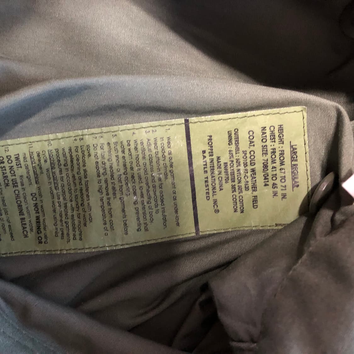 프로퍼 야상 자켓 상품이미지5