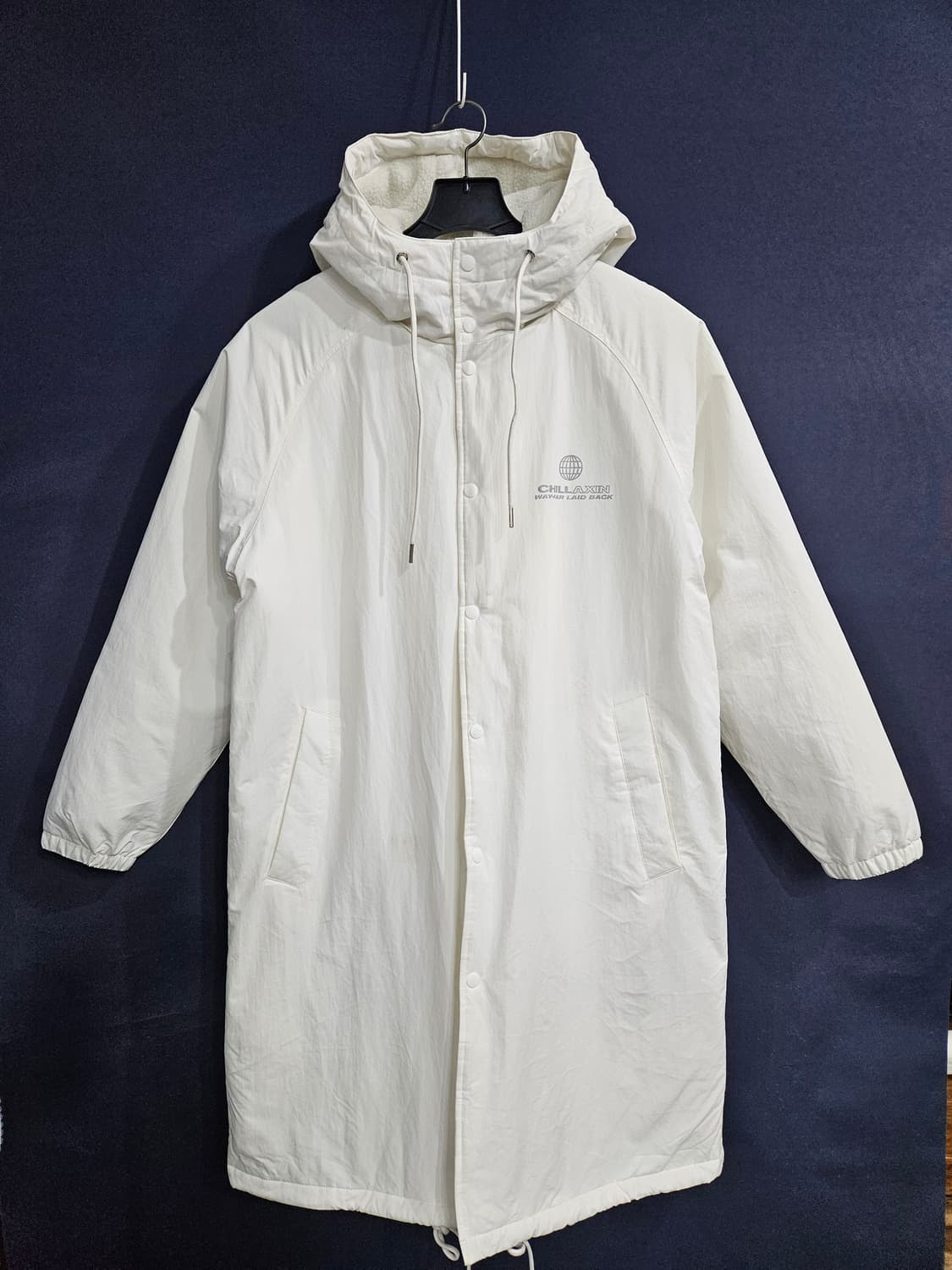 스파오 화이트컬러 남성 100~105 롱패딩  상품이미지1