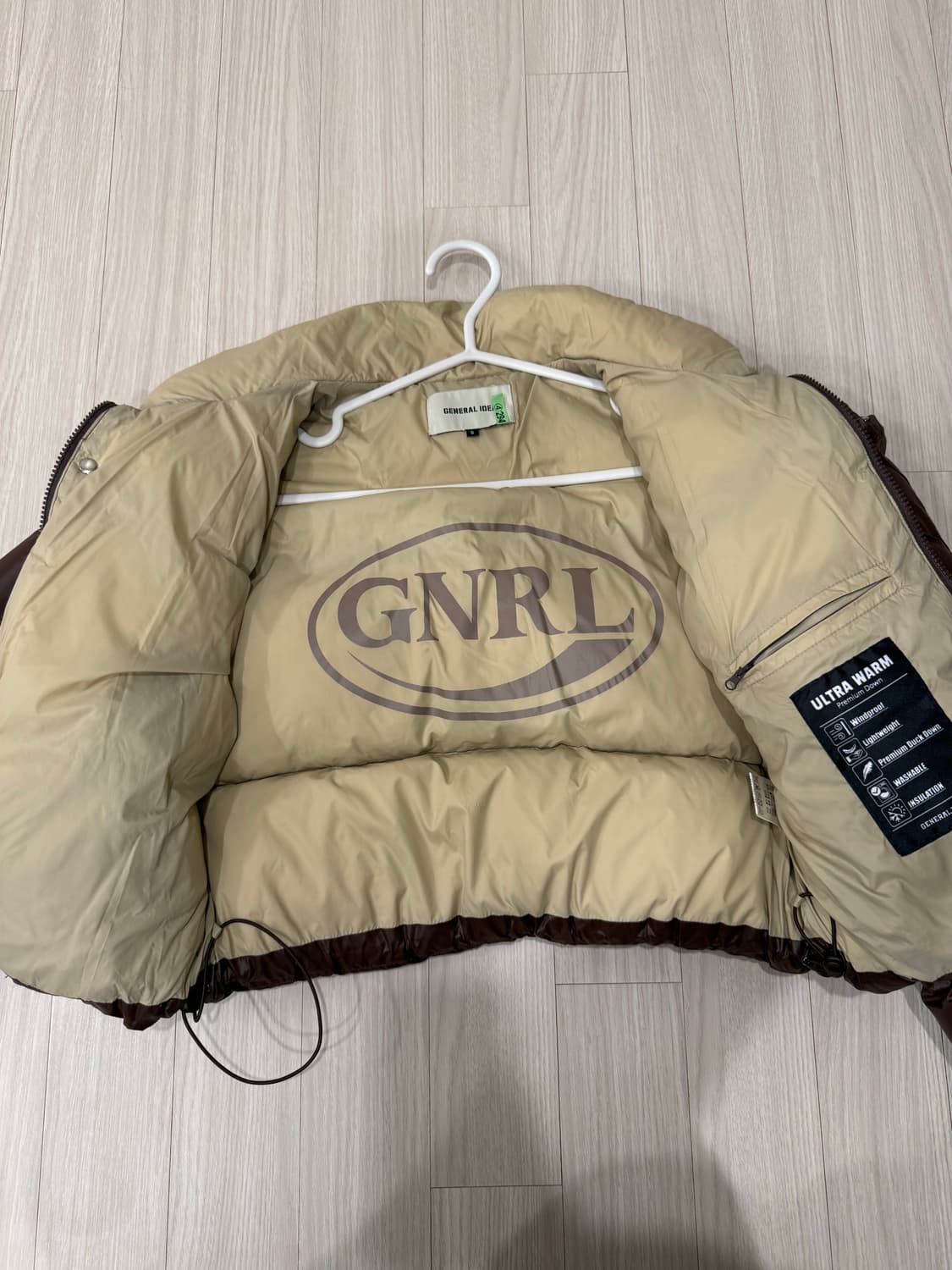 제너럴아이디어 브라운 패딩  상품이미지2