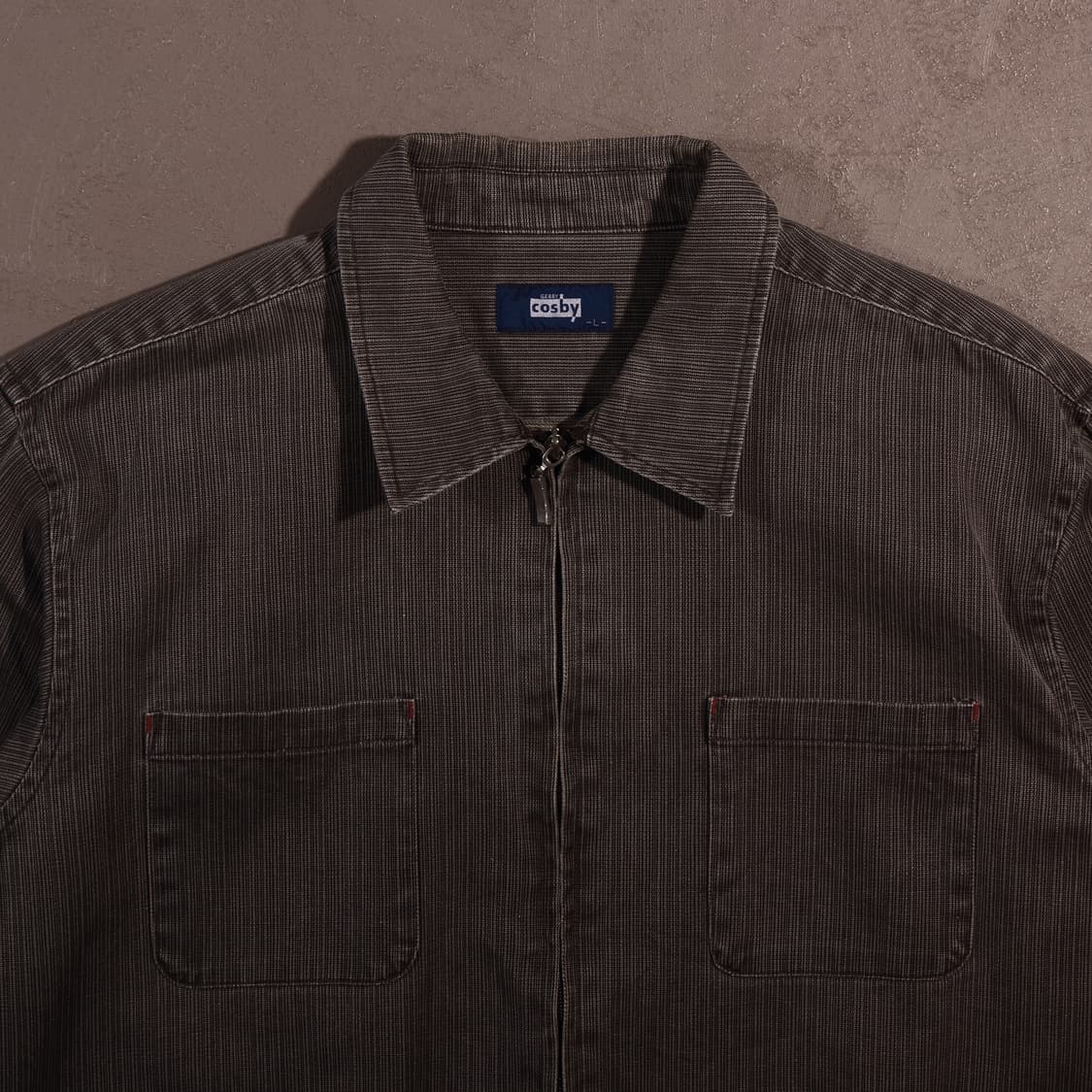 제리 코스비 흑청 집업 데님자켓 상품이미지2