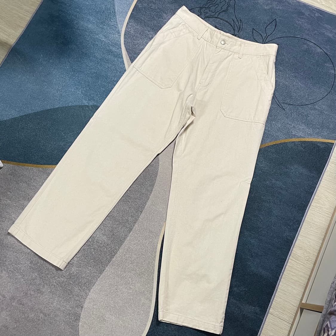 유니폼브릿지 코튼 퍼티그 와이드 팬츠(M) 상품이미지1