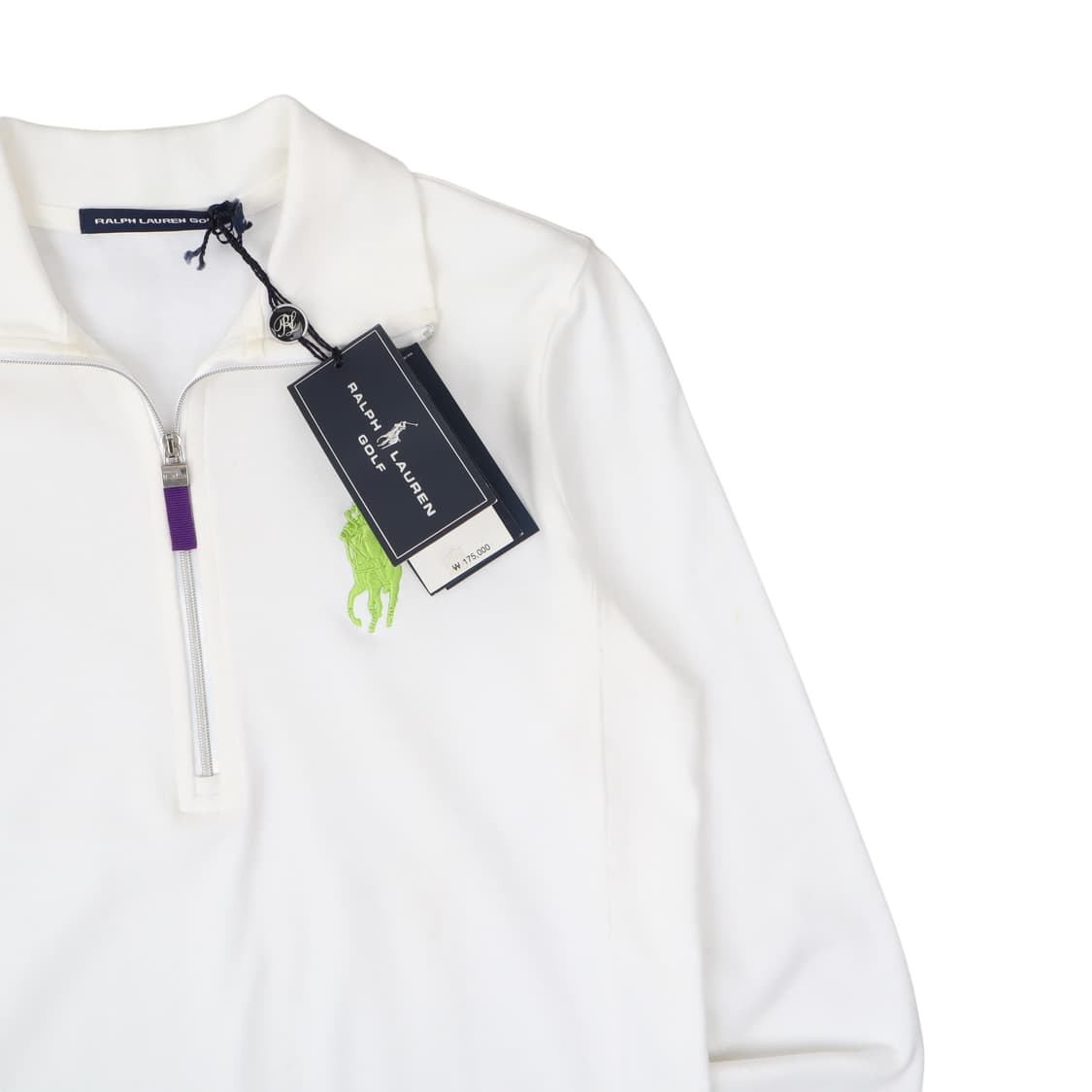 랄프로렌 우먼스 포니 하프집업 코튼 니트 상품이미지3