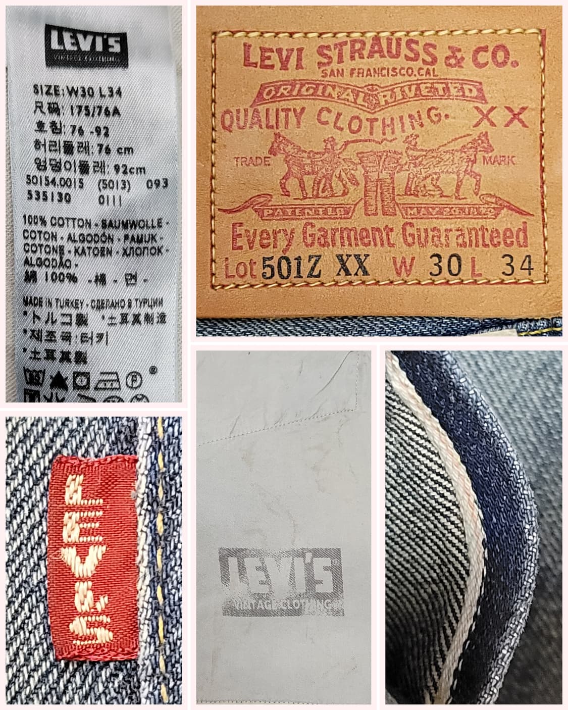 LVC 54501 (W30) 리바이스 빈티지클로딩 상품이미지7