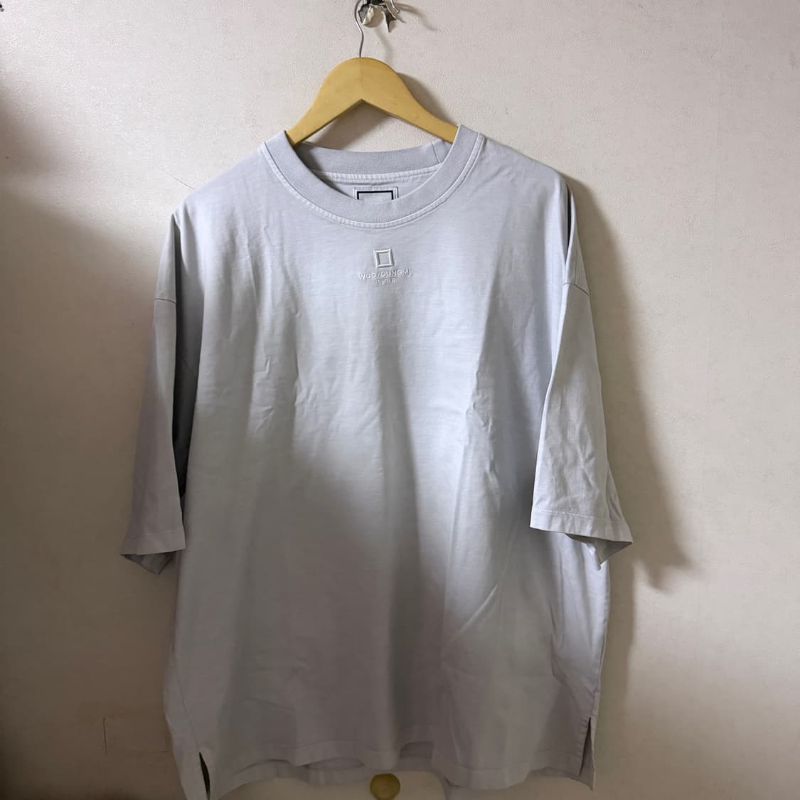 우영미 파리 남성 오버핏 플레이트 반팔티셔츠 52  상품이미지1