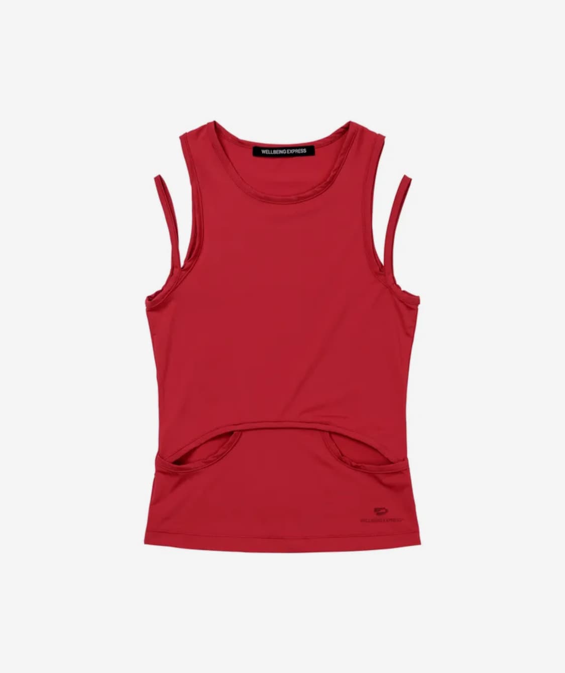 웰빙익스프레스 컷아웃 슬리브리스 레드 상품이미지1
