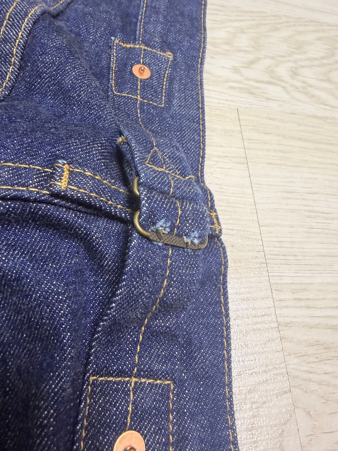 30S CINCH BACK SELVEDGE WIDE PANTS_INDIG 상품이미지4