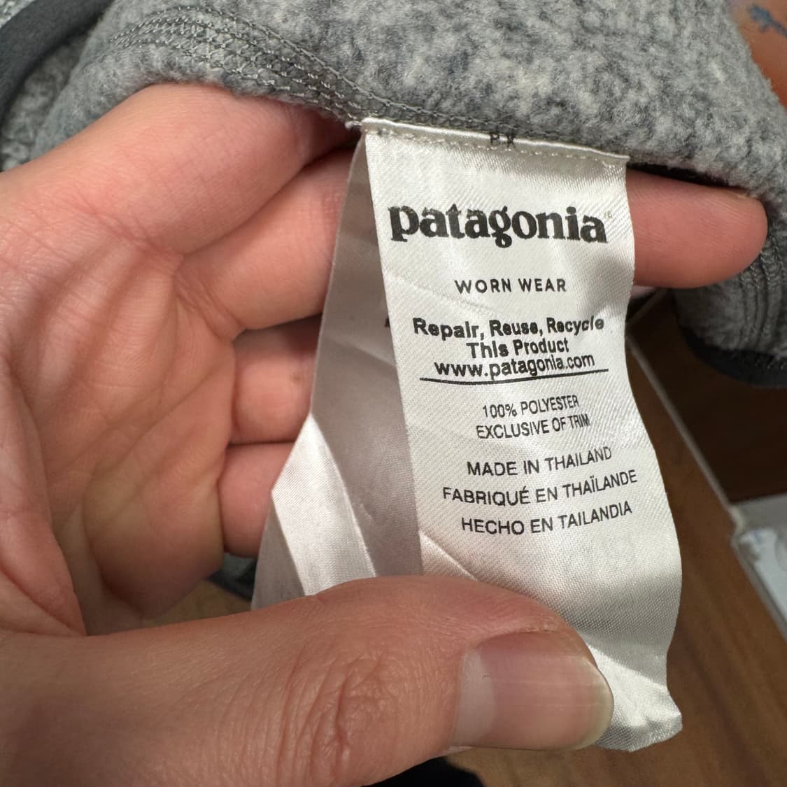 파타고니아 베터 스웨터 하프 집업 사이드 배색 포인트 그레이 상품이미지7