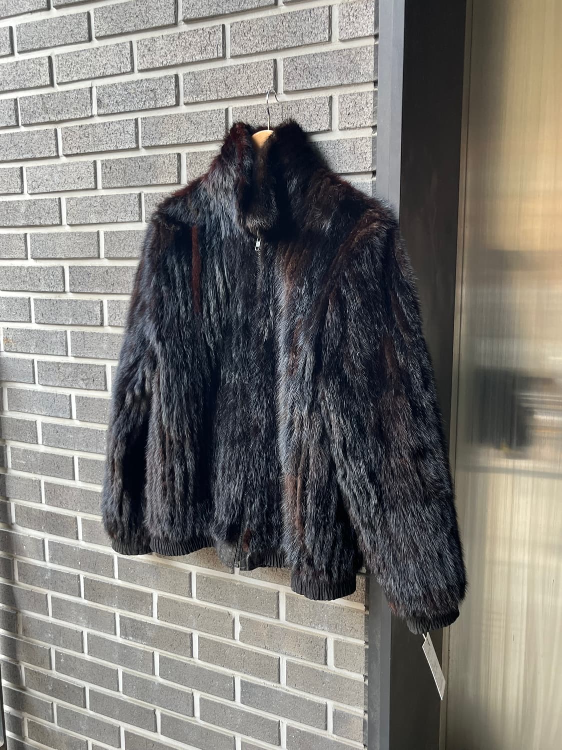 80s genuine mink 천연 밍크 봄버 자켓 상품이미지1