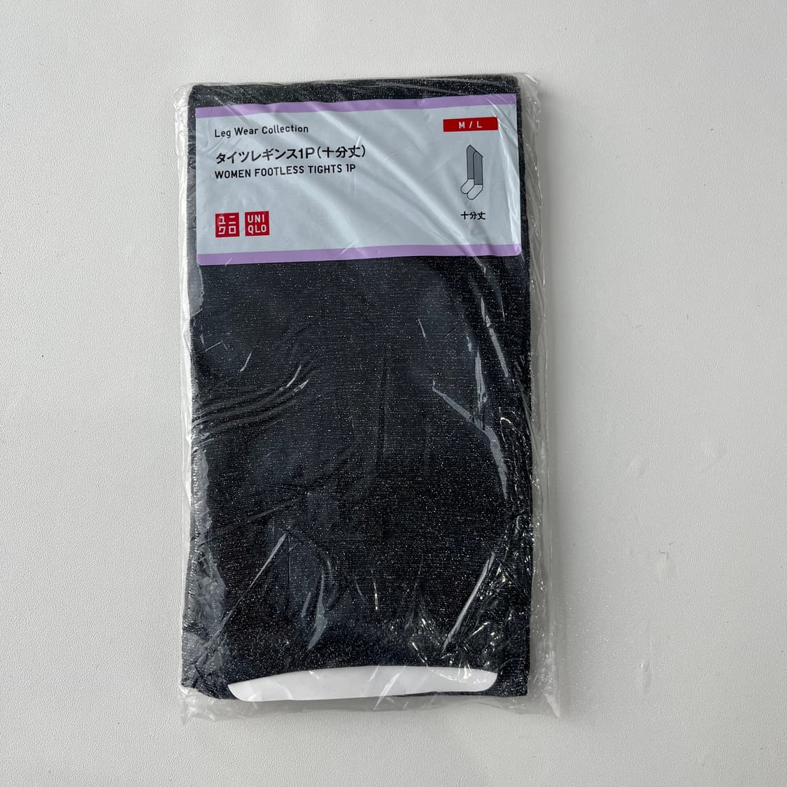 유니클로 블랙 실버펄 80데니어 레깅스 상품이미지6