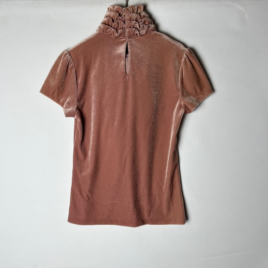 [JPN] 빈티지 러플드 벨벳 탑 상품이미지2