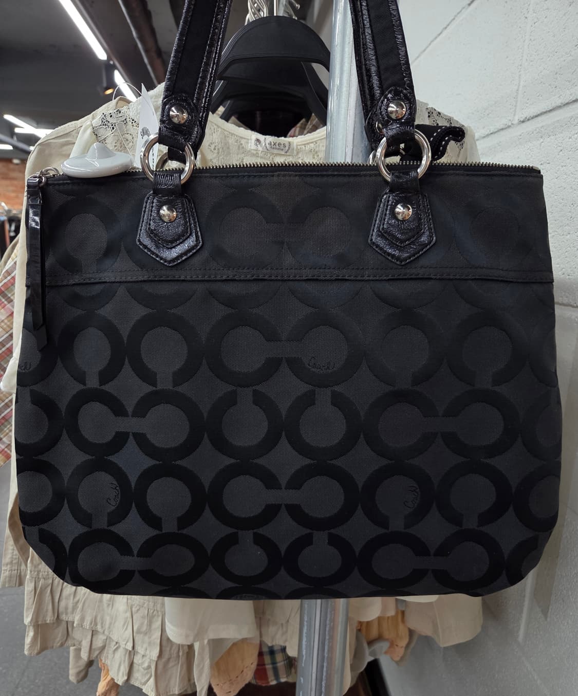 Coach 코치 빅 블랙 숄더백 토트백 상품이미지2