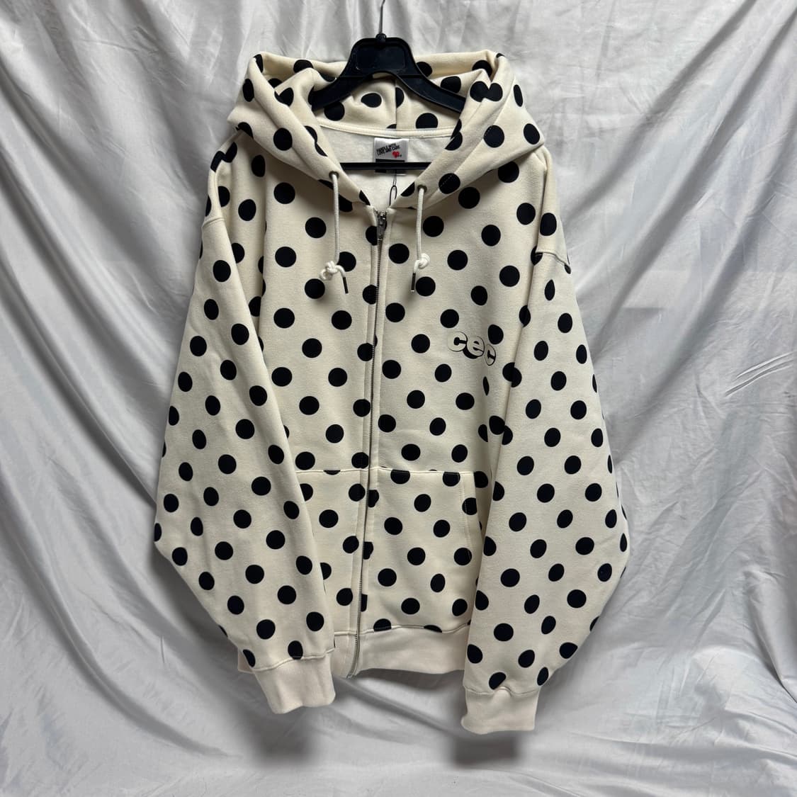 챈스챈스 도트 땡땡이 후드집업 Free 상품이미지2