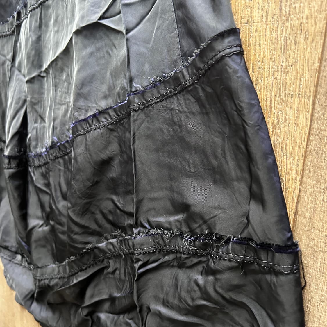 Asymmetry Distressed Patchwork Skirt 상품이미지8