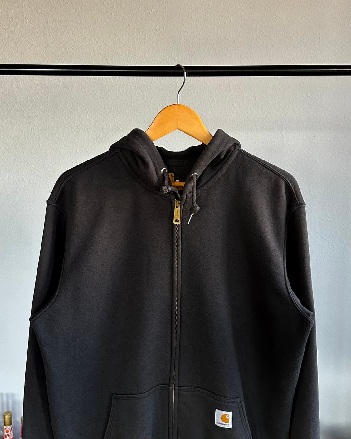 [M-L]칼하트 미드웨이트 블랙 후드집업 상품이미지2