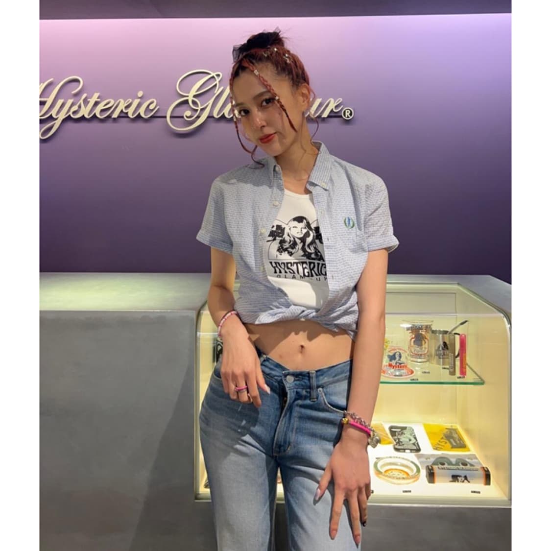 HYSTERIC GLAMOUR Hemp Crown B.D Shirt 상품이미지6