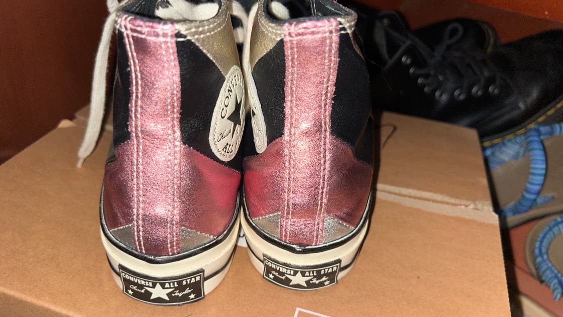 레어 y2k 컨버스 척70 메탈릭 레인보우 상품이미지3