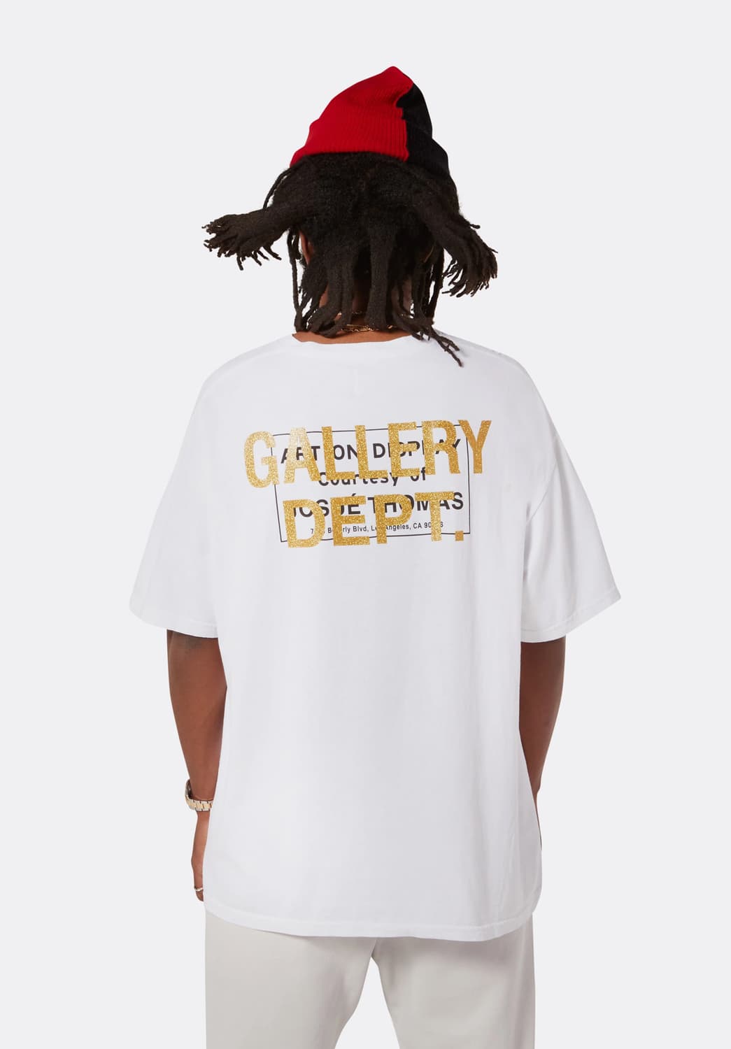 갤러리 디파트먼트 토팡가 캐시미어/울 비니 블랙/레드 상품이미지6