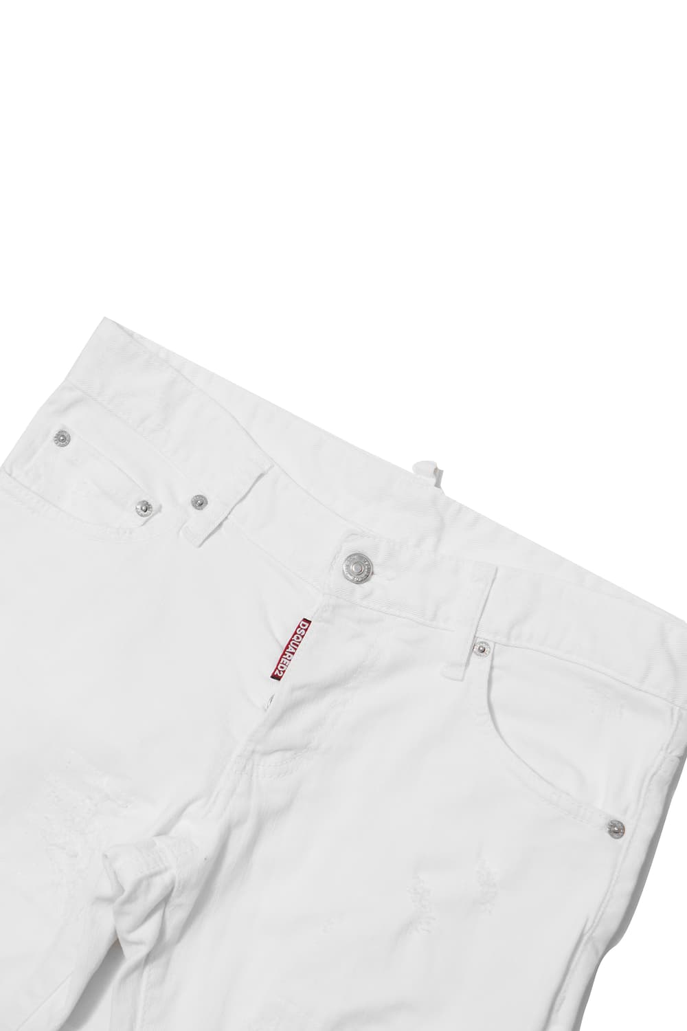 DSQUARED2 14SS 루키 8 화이트 디스트로이드 슬림 진  상품이미지3