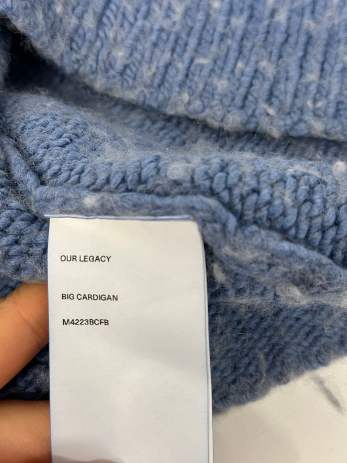 아워레가시 빅 가디건 펑키 아크릴블루(46) 상품이미지5