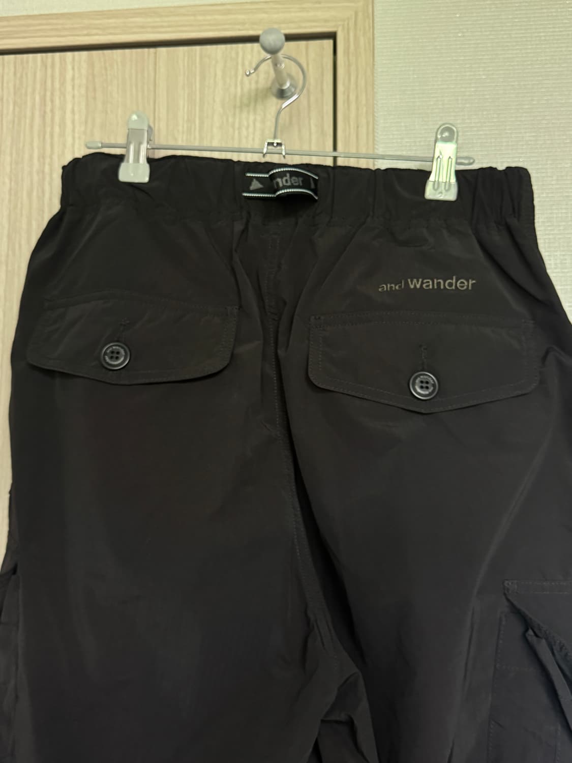 앤드원더 오버사이즈 카고 팬츠 블랙 M 상품이미지3