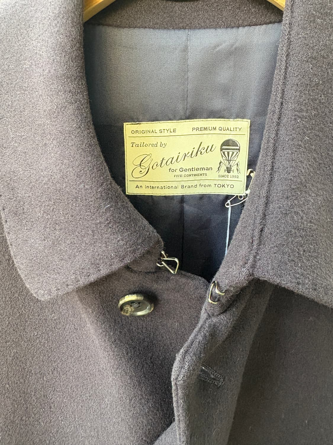 Tailored by Gotairiku 고타이리쿠 싱글 발마칸 코트 상품이미지6