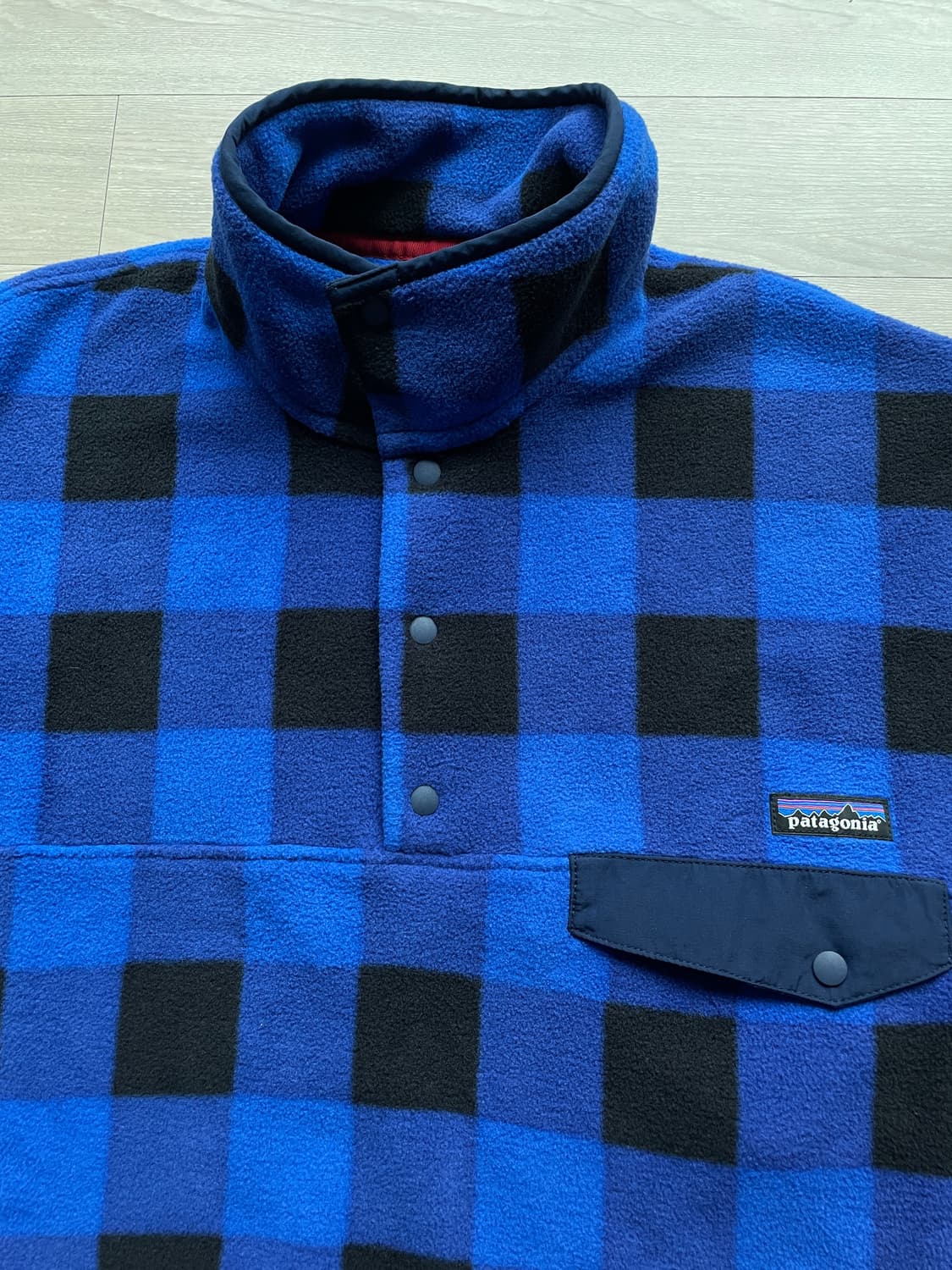 파타고니아 신칠라 블루 체크 버팔로 체크 상품이미지4