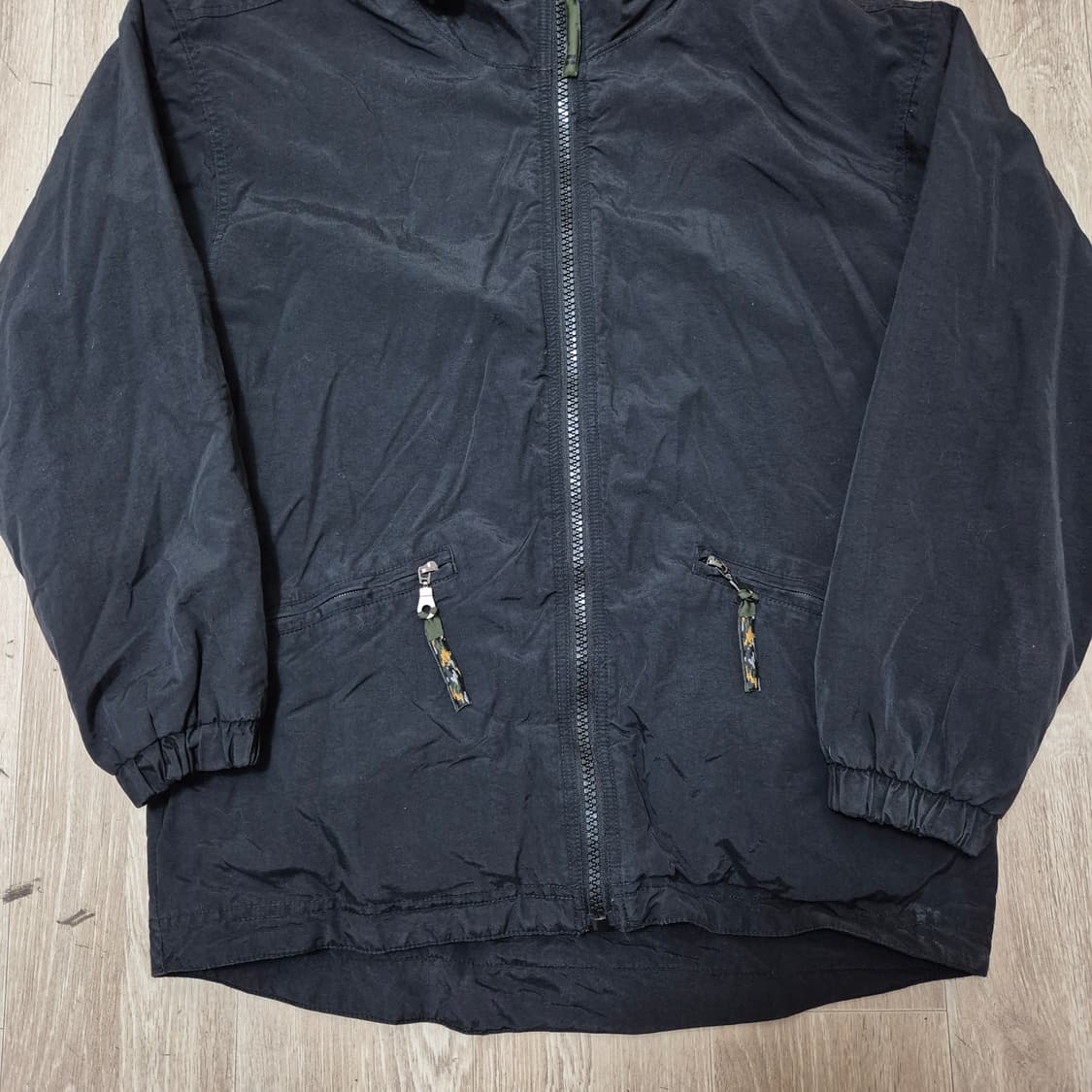 보이콧 밀리터리 이너 플리스 후드 바람막이 점퍼 M(95) 상품이미지3