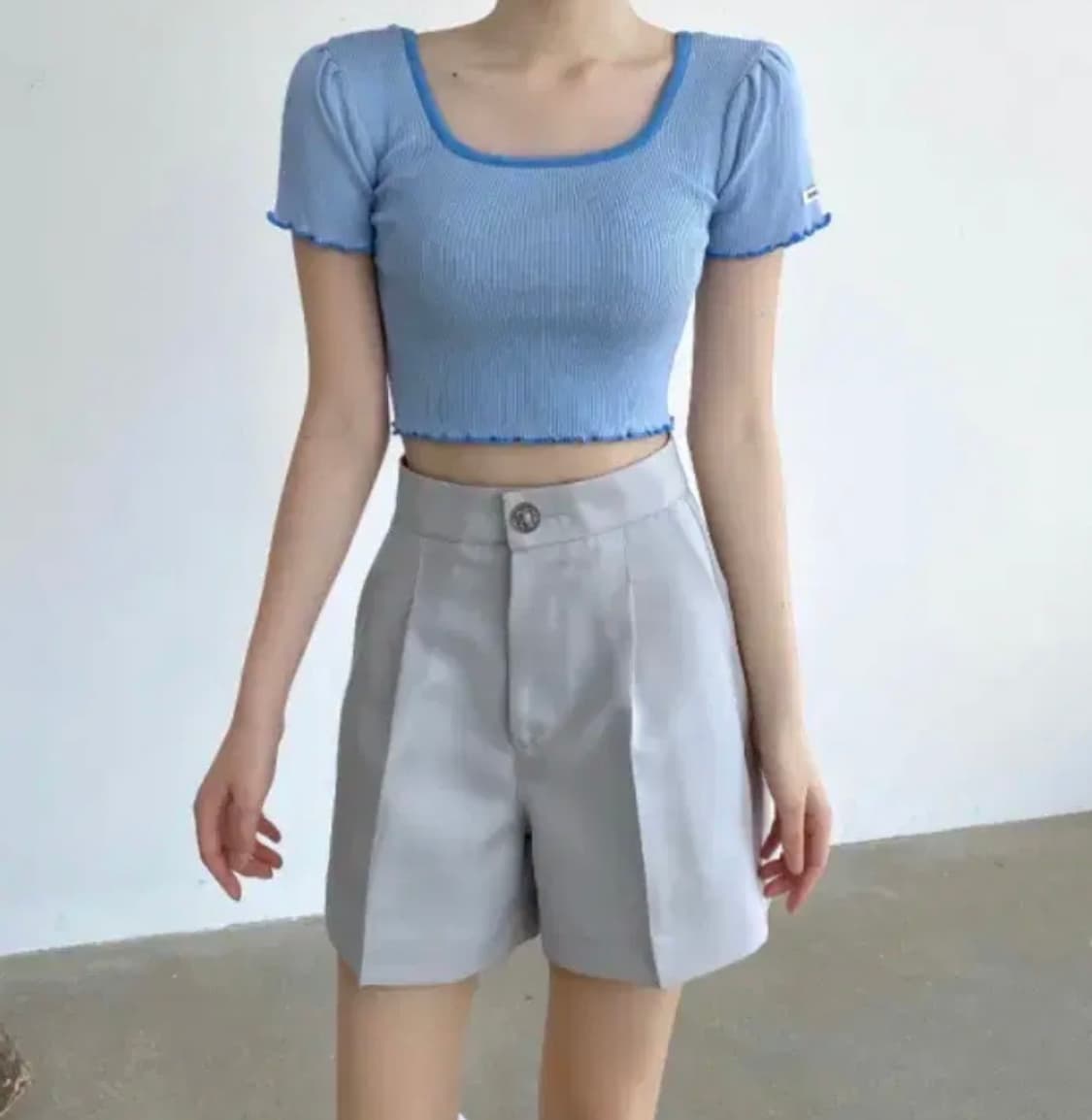 체리퀴리 웨이브 니트 티 2사이즈 상품이미지2