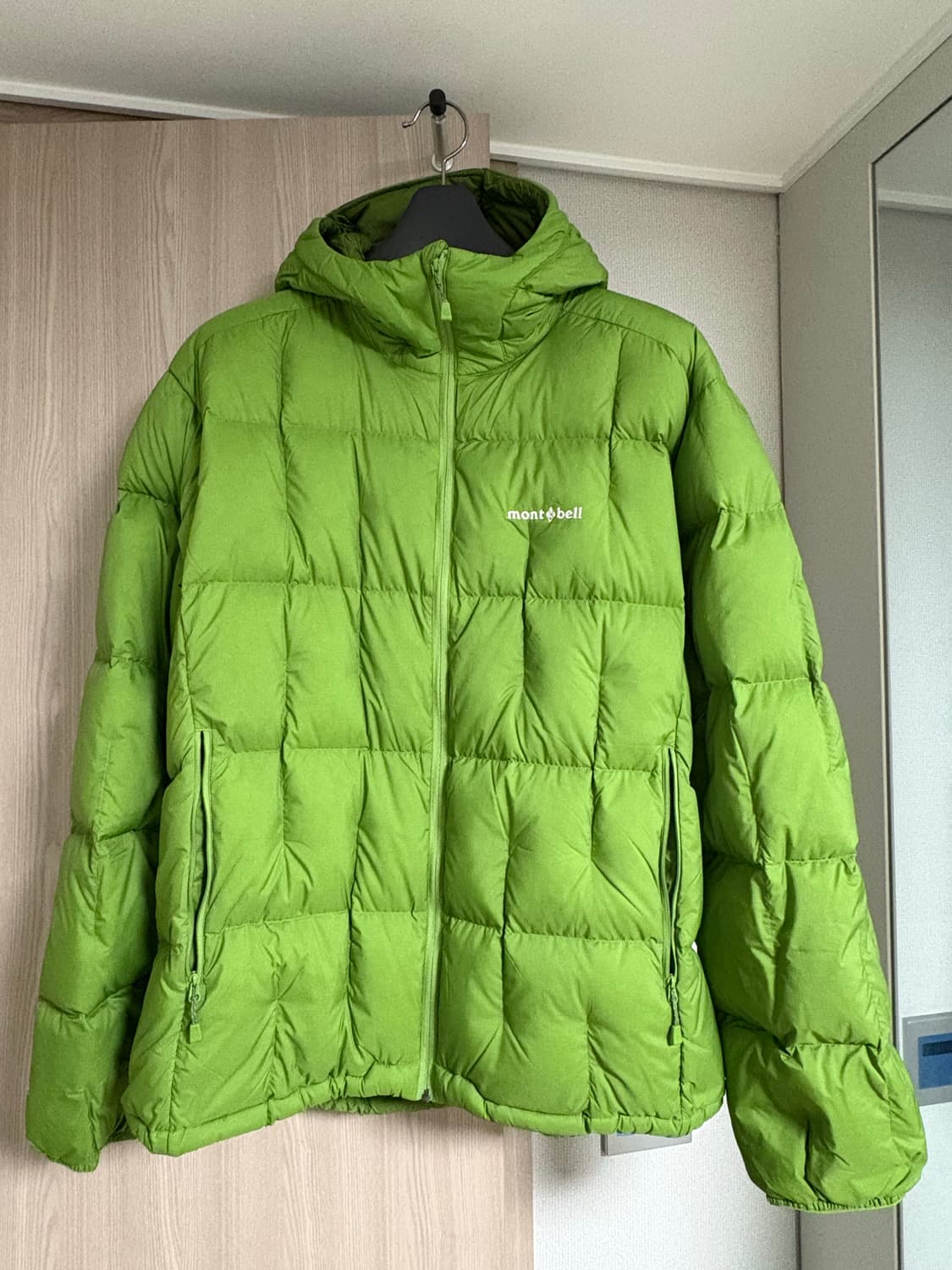 [XL] 몽벨 'US' 네이지 다운 파카 '그린' 민트급 상품이미지1