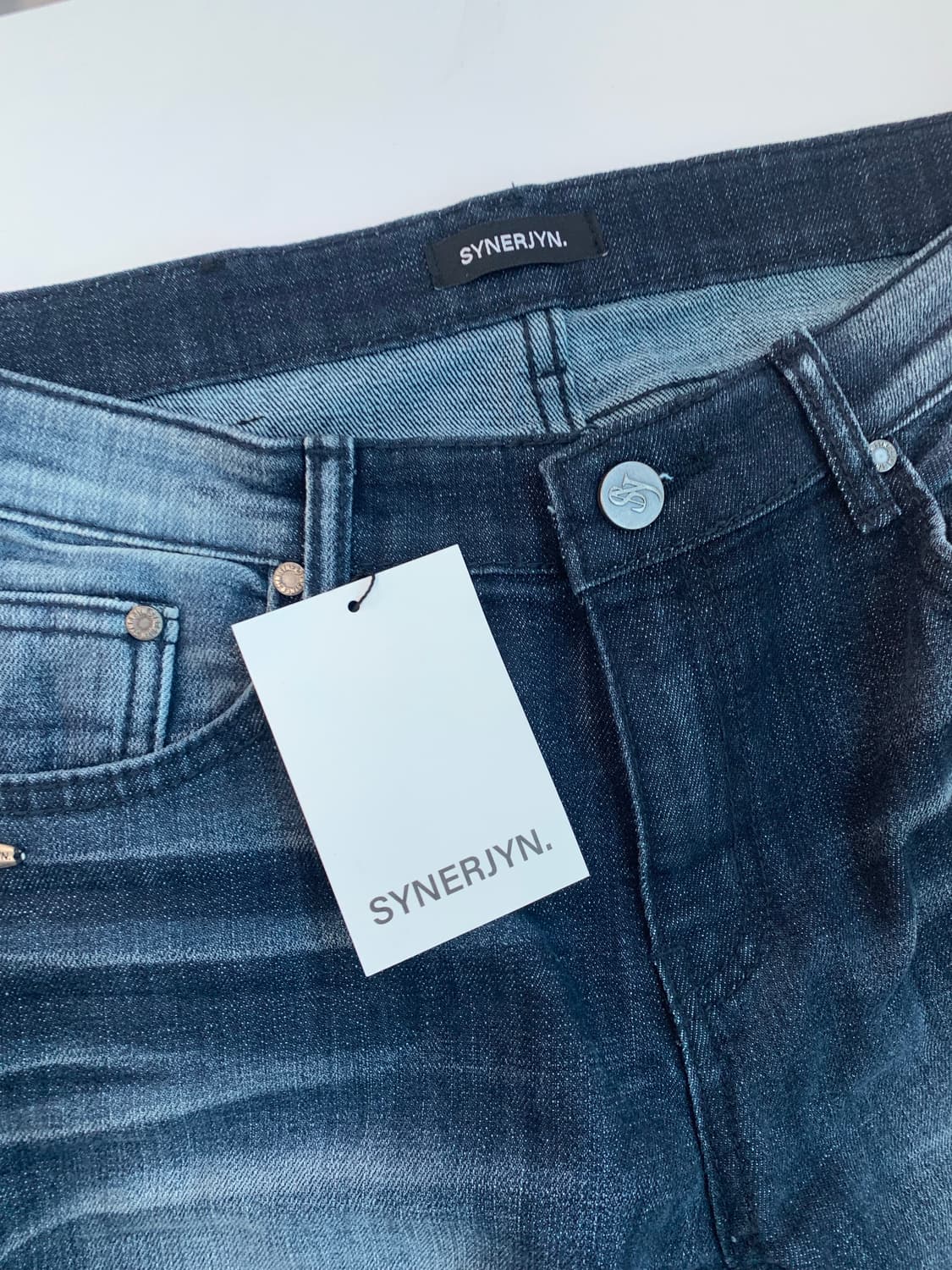 NIGHT WASHING DENIM PANTS DEEP BLUE 상품이미지7
