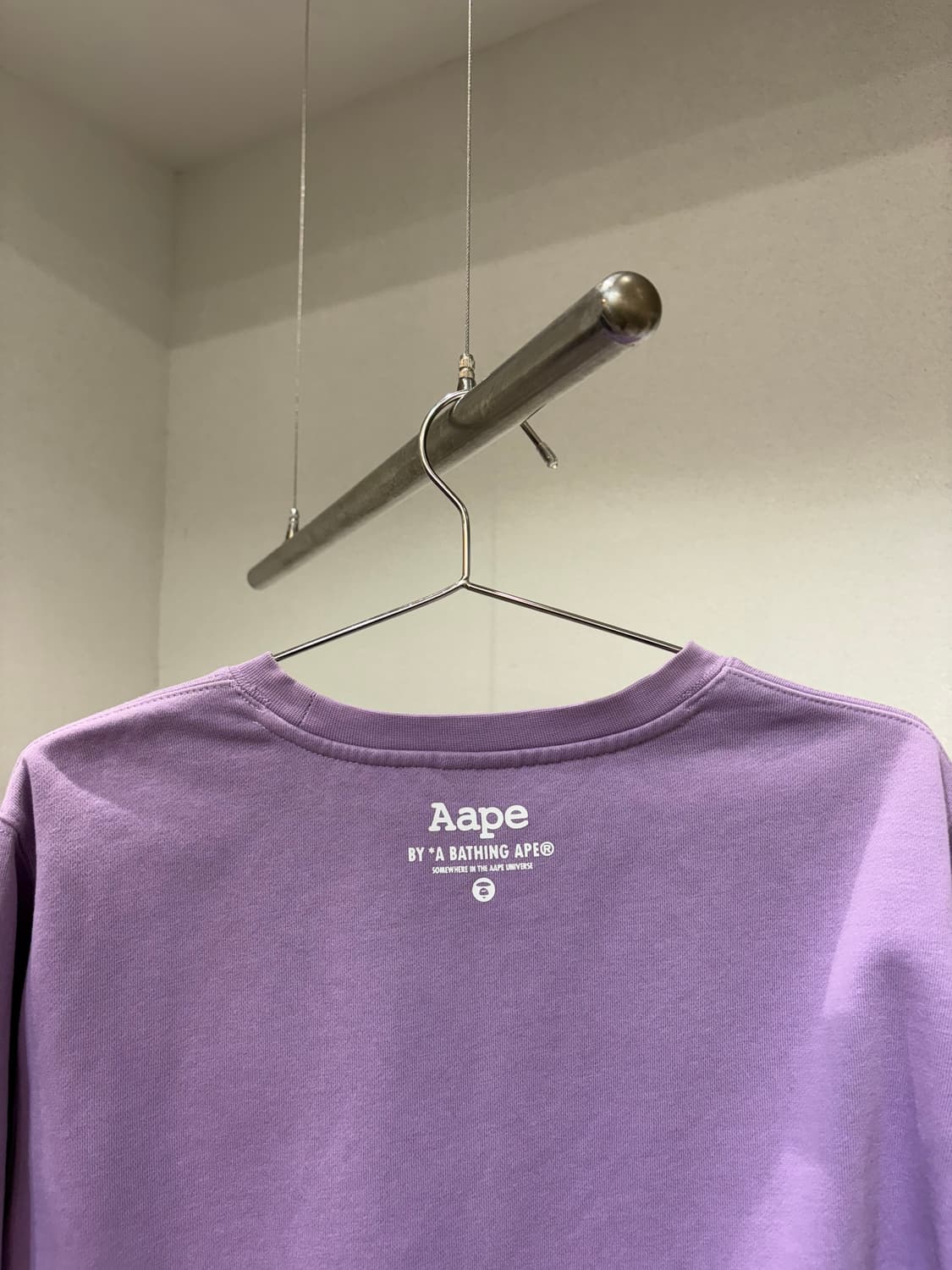 Aape 에이프 라운드 퍼플 맨투맨 상품이미지6