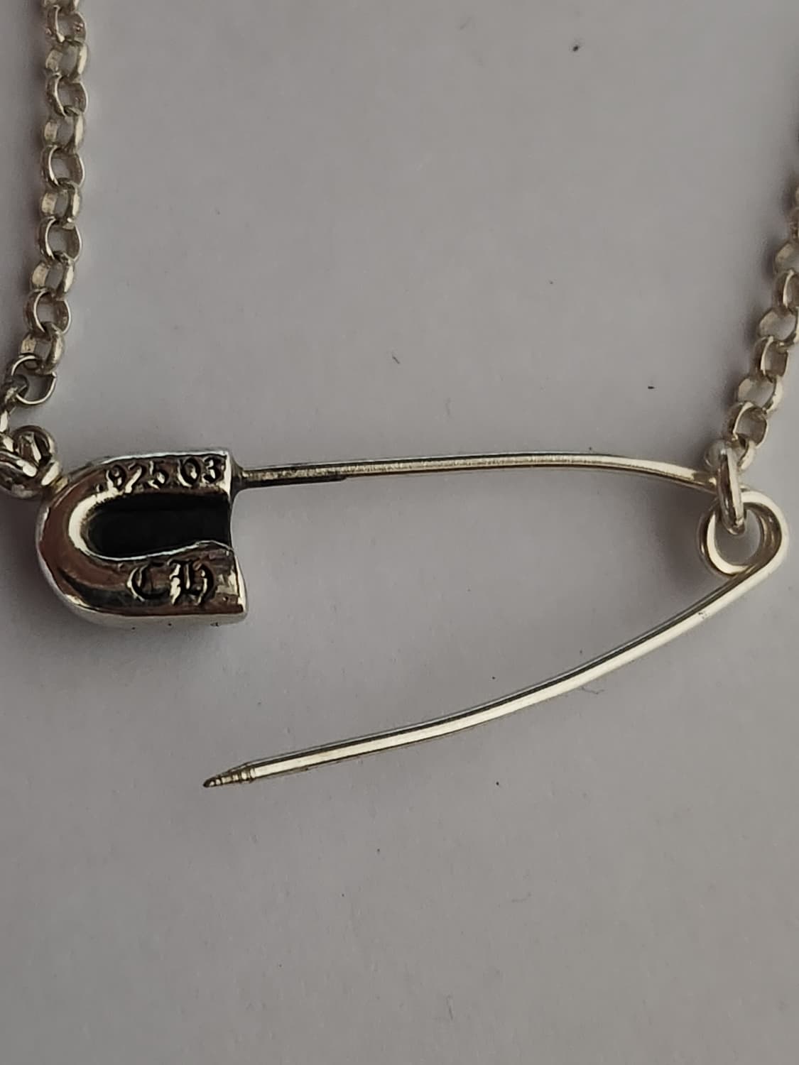 크롬하츠 세이프티핀 일체형 다이아 목걸이 20인치 상품이미지2