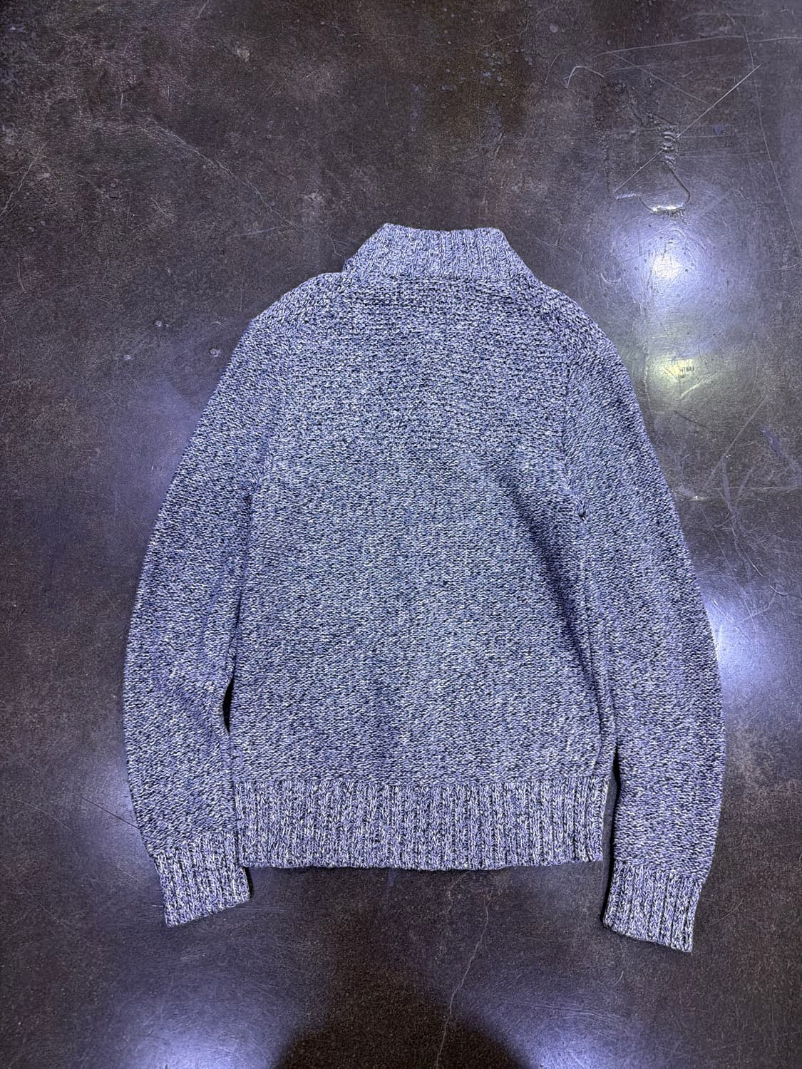 바나나리퍼블릭 하프넥 버튼 헤비 니트 스웨터 그레이 S 상품이미지2