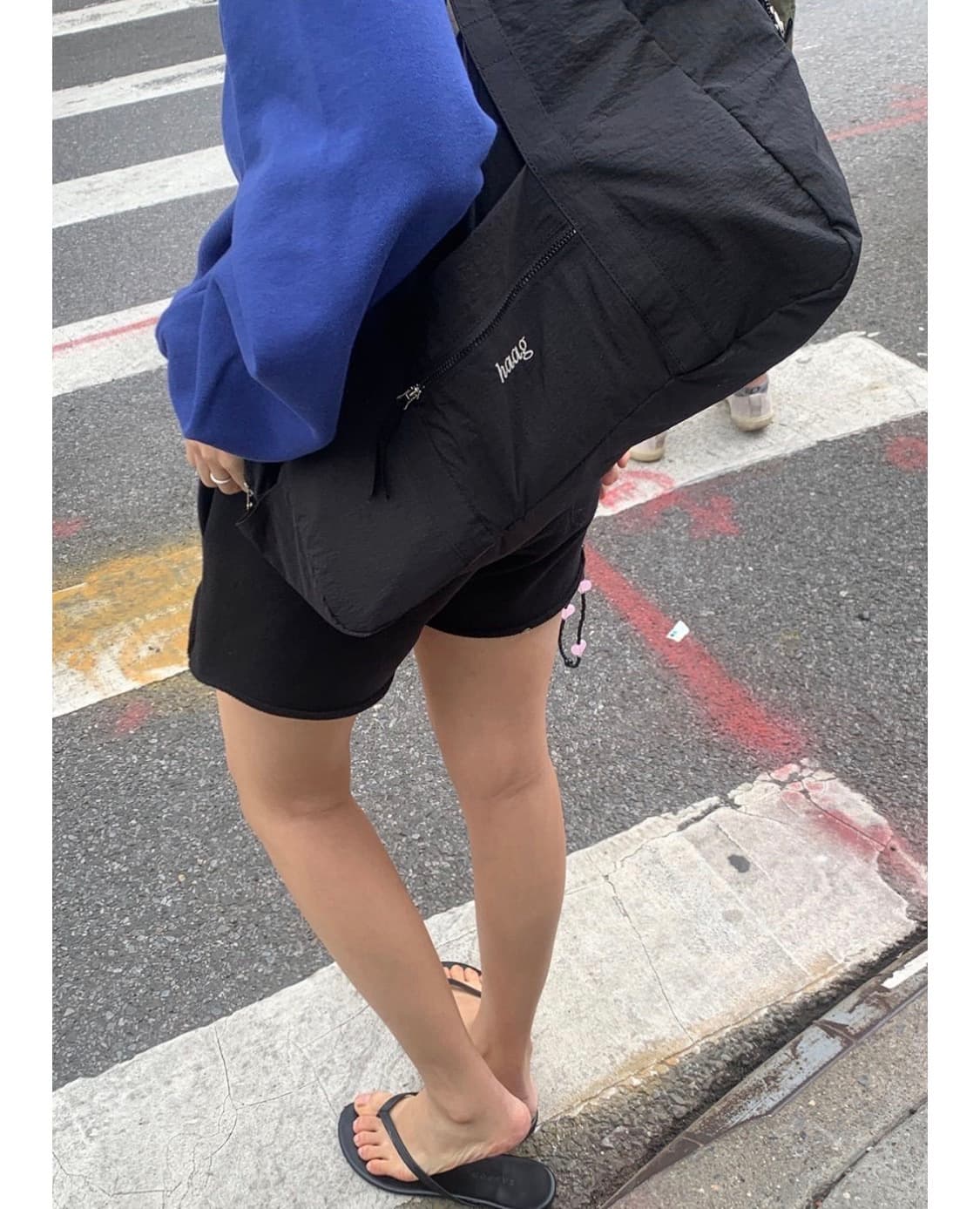 미개봉,새상품:)헤이그 duffel bag(더플백)-블랙 상품이미지4