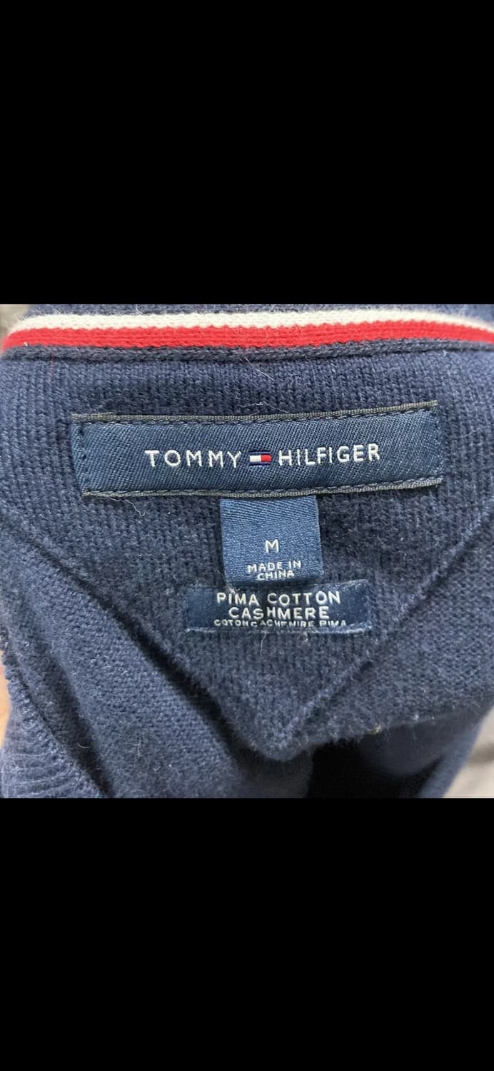 타미힐피거 남성면캐시미어니트 네이비 M 영구제 상품이미지4