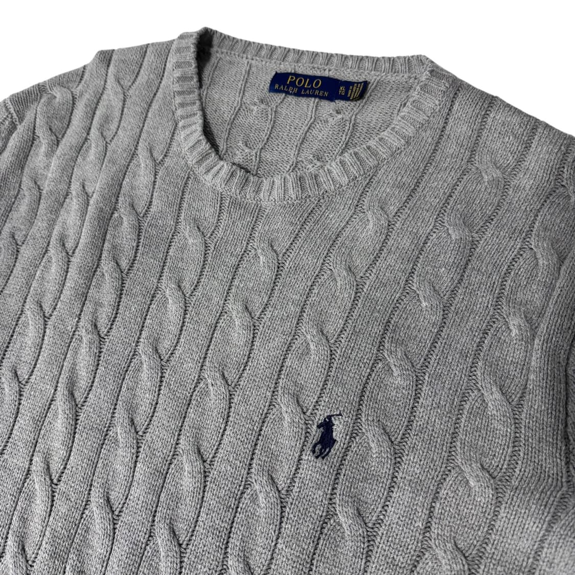폴로 랄프로렌 그레이 꽈배기 니트 상품이미지2