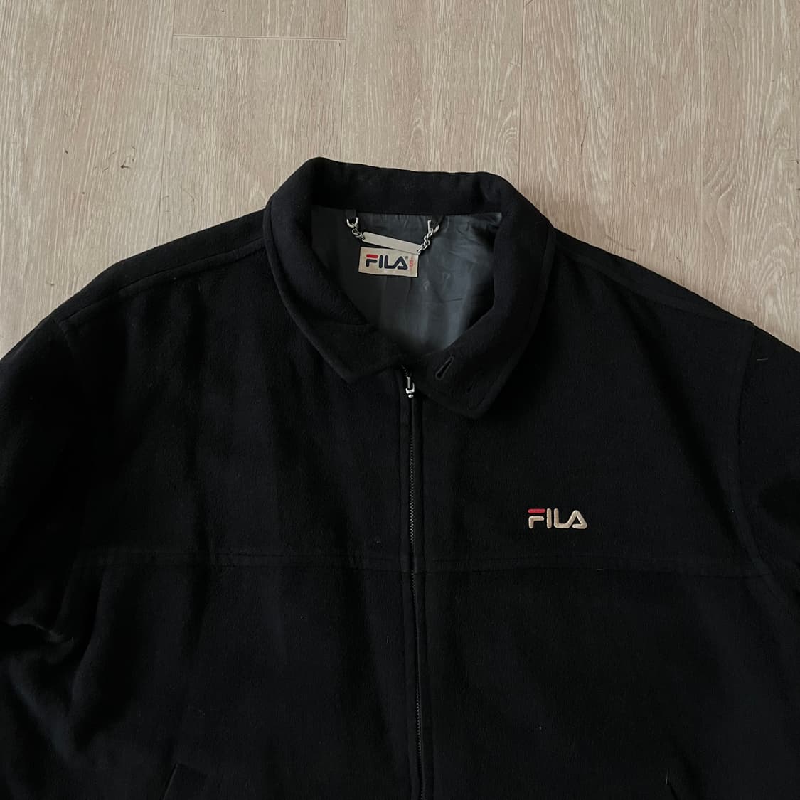 휠라 클럽 프레스티지 올드스쿨 모직 울 집업 자켓 상품이미지2