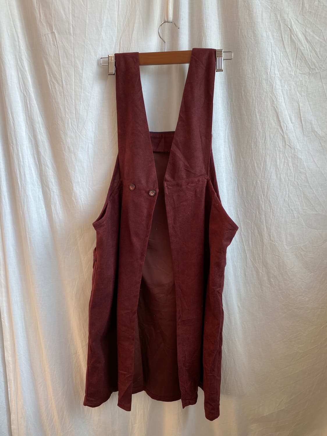 ANNA CRISTINA 벨벳 에이프런/ 새상품 상품이미지5