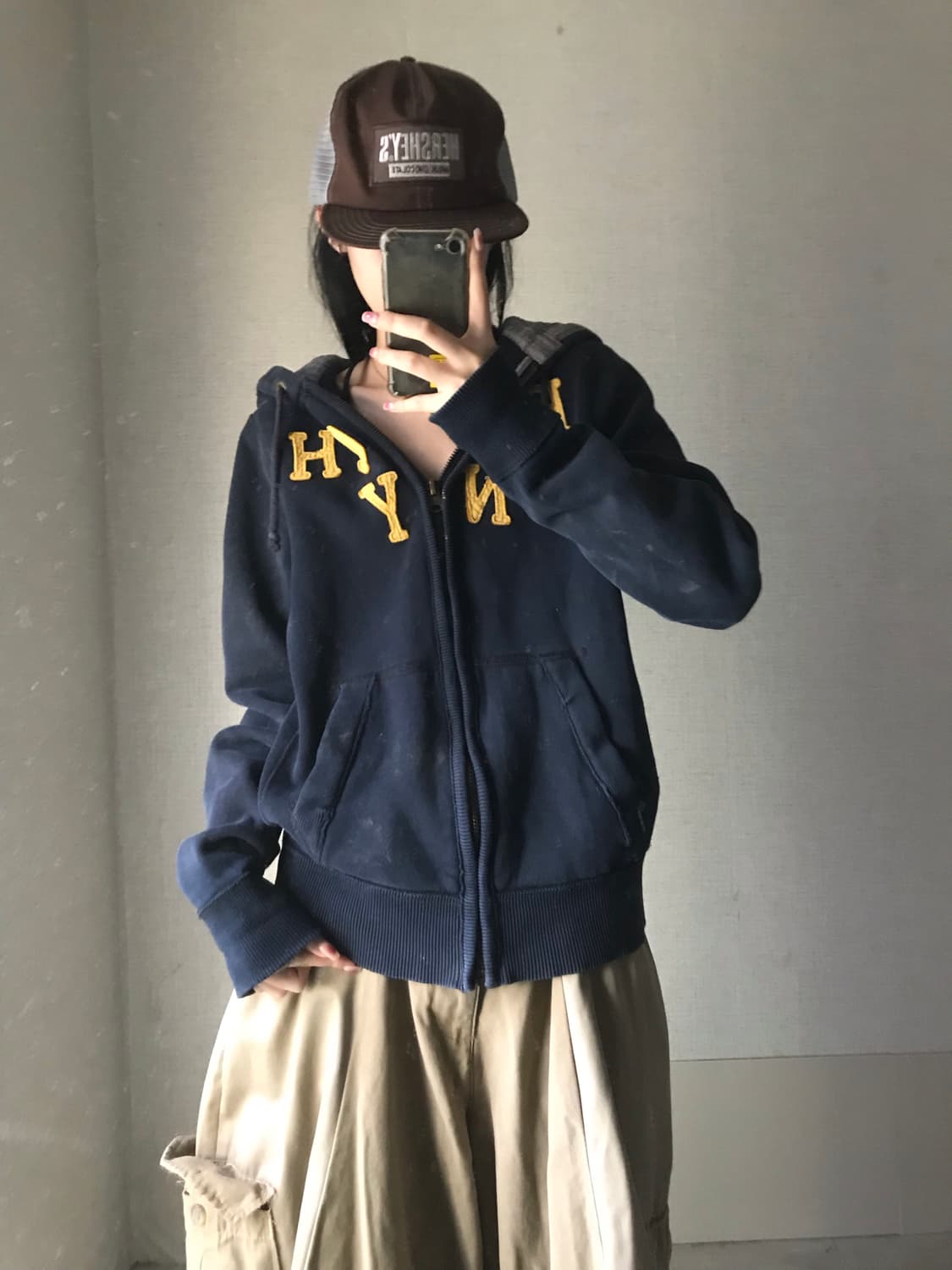 아베크롬비 딥네이비 후드집업 상품이미지2