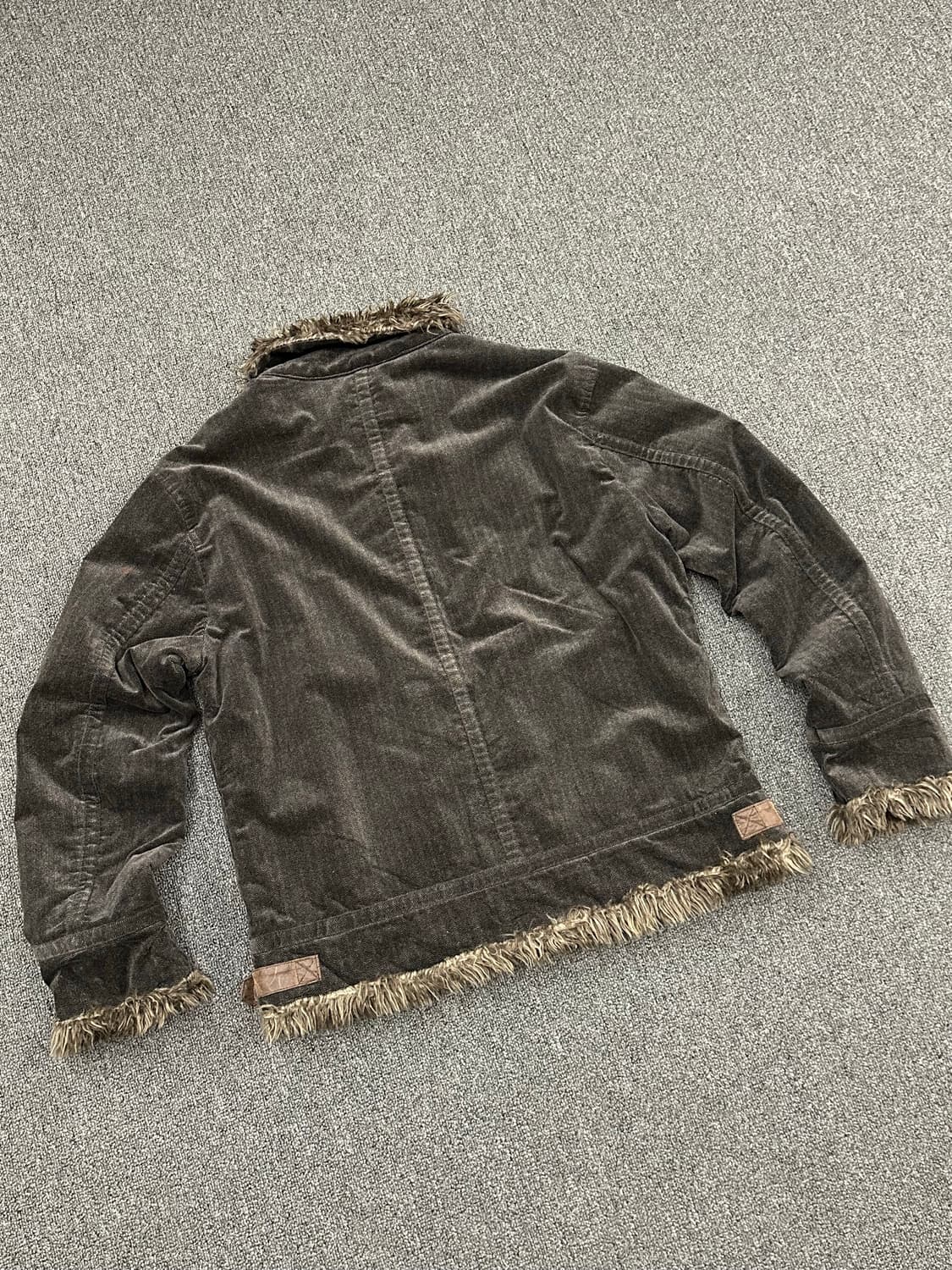 XL)BAY CREST 일본 빈티지 헤링본 무스탕 상품이미지3