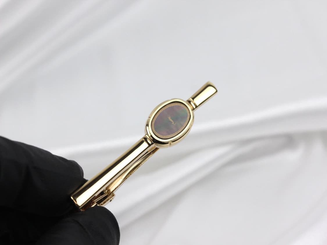 입생로랑 A등급 5.5cm 천연자개 남자 명품 넥타이핀 상품이미지5